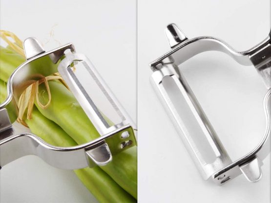 Starchef Y-Shape Peeler Slicer,Vegetable Fruit Peeler Slicer,Stainless Steel,Black - Image 3