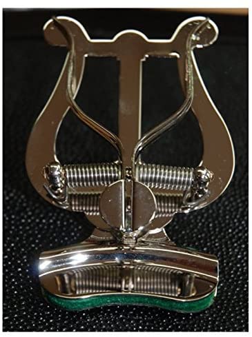 Soundman® Marching Lyre for Trumpet Cornet, Flugelhorn Clamp Bell Lyra Music Stand (Nickel Plated) - Image 3