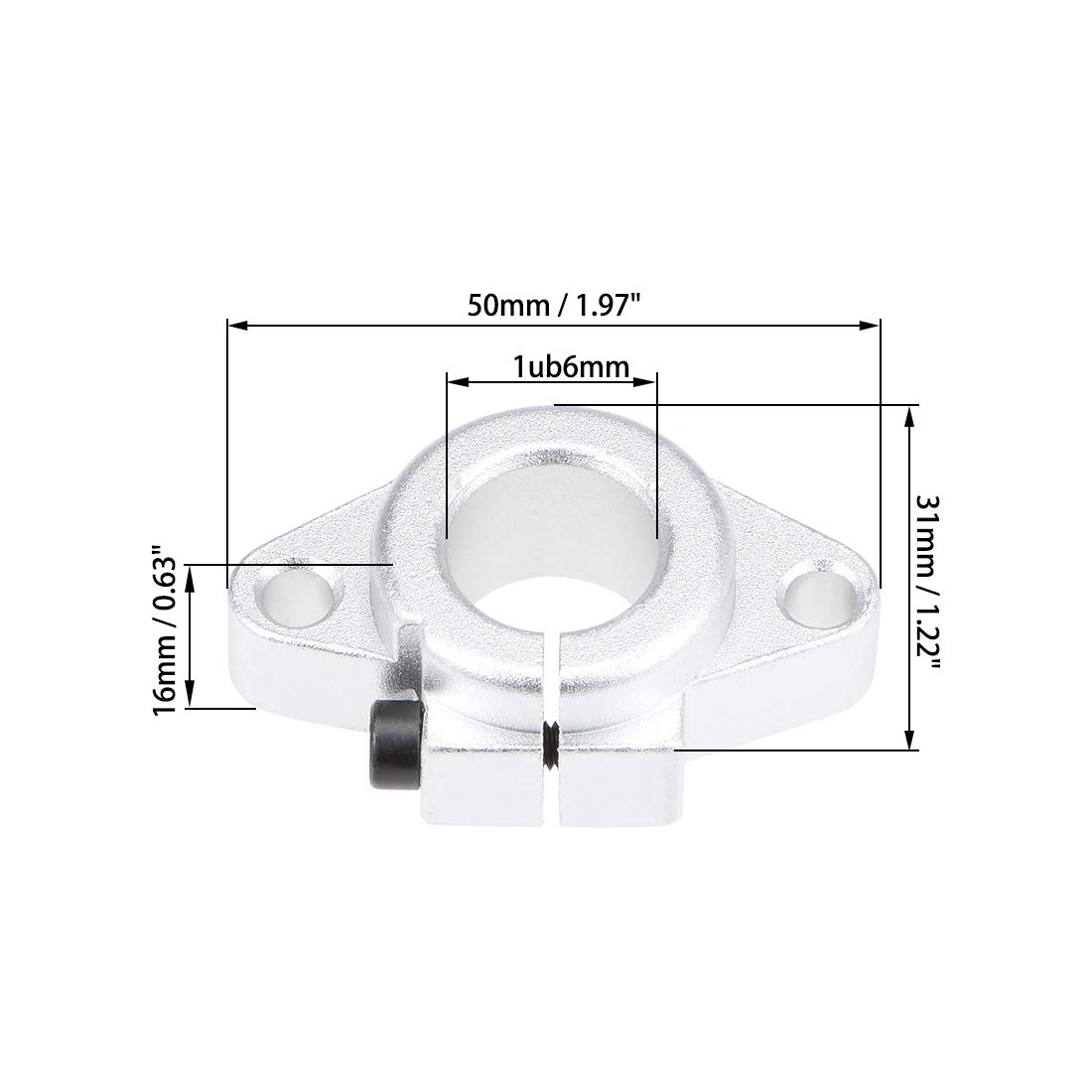 2 Aste Lineari In Acciaio Cromato 16mm X 200mm - Guide Per Movimento Lineare Per Stampanti 3D, CNC, Fai Da Te