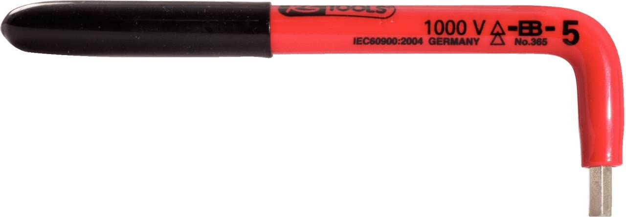 KS Tools Vde 5mm Angled Hex Screwdriver, Red, 5 mm