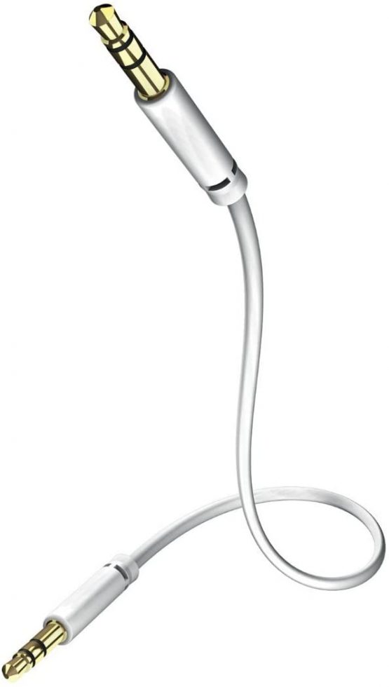 In-akustik Star MP3 Audio Cable 3.5 mm Jack to 3.5 mm Jack 0.5 m White