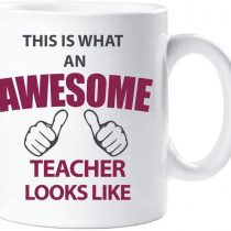 60 Second Makeover This is What an Awesome Teacher Looks Like Mug Ceramic Gift Present Thank You Teacher
