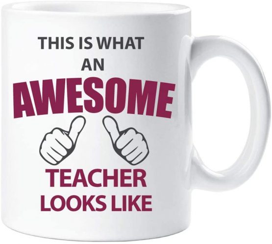 60 Second Makeover This is What an Awesome Teacher Looks Like Mug Ceramic Gift Present Thank You Teacher