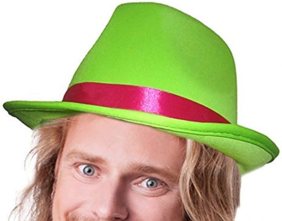 Dress Up America Adult Stylish Green Fedora Hat