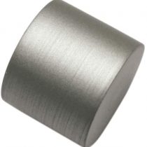 Gardinia Piece, 2 x End Caps, Metal, Silver, for Curtain Technique, Diameter 19 mm, Ø