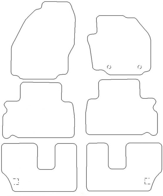 Sakura SS4545 Carpet Floor Mat, Black Trim - Image 2