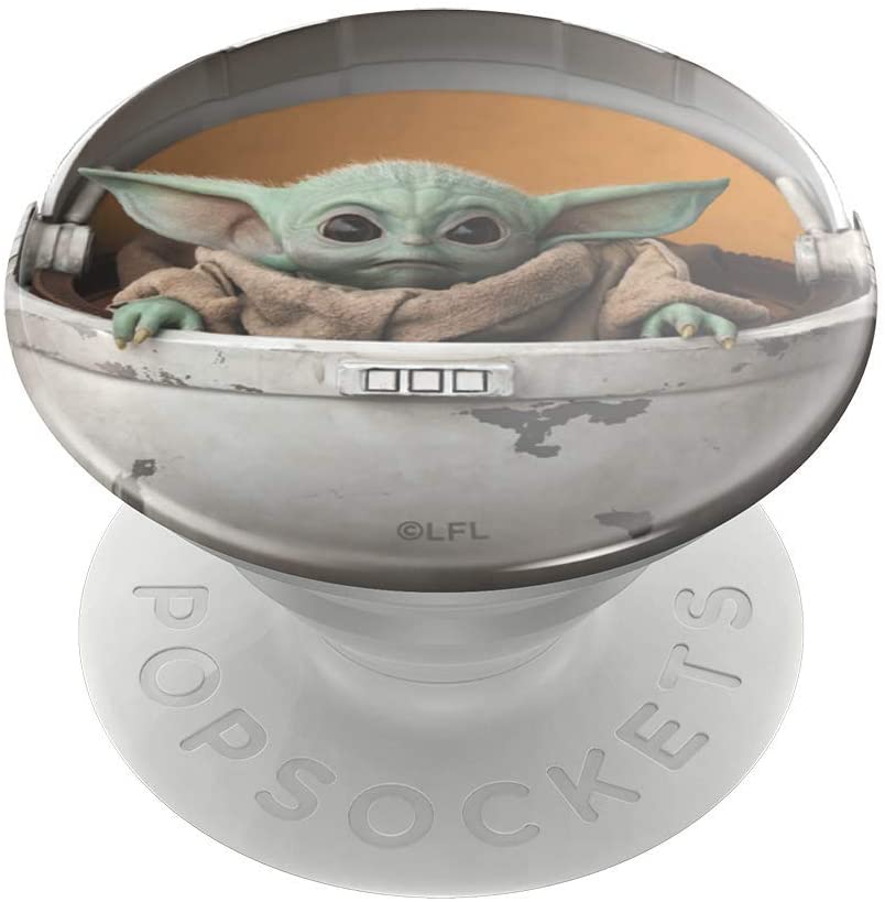 PopSockets: PopGrip Expanding Stand and Grip with a Swappable Top for Phones & Tablets - The Child Pod (Baby Yoda)