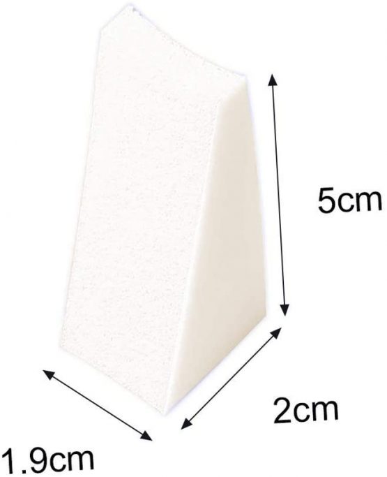 kuou 40pcs Nail Art Sponges, Triangle Make Up Sponges Cosmetic Sponge Wedges, Triangle Shape Makeup Foundation Beauty Tool - Image 3