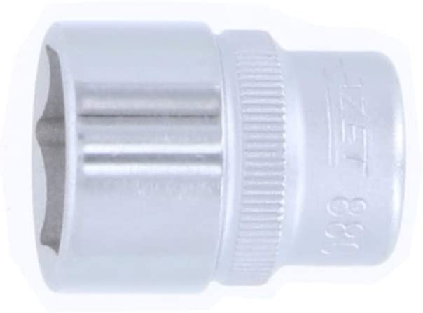 HAZET 880-17 29.5 mm 6-Point Traction Profile Socket - Chrome-Plated/Polished, Schlüsselweite: 17 mm