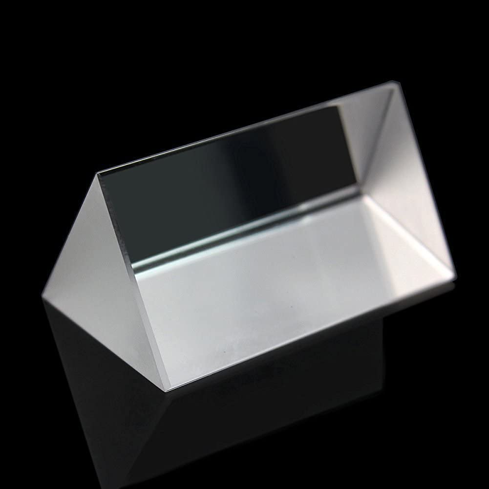 NAMVO Optical Glass Triple Triangular Prism Physics Teaching Light Spectrum 10cm/Can Reflect Seven-Color Sunlight - Image 4