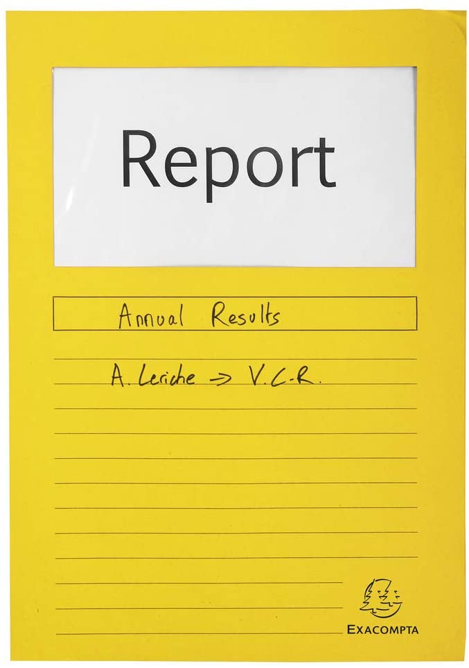 Exacompta, Ref 50109E, Forever Collection, Window Folders, 220 x 310mm in Size, Suitable for A4 Documents - Image 2