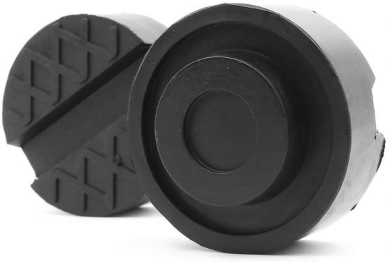 Dawa Jack Rubber Pad,2 Pack Rubber Jack Pads Universal Slotted Frame Rail Protector for Trolley Jack
