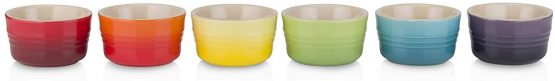 Le Creuset 79134108359030 Set of 6 100ML Mini Ramekin RAINBOW-4C Box, Stoneware, 100 milliliters - Image 2