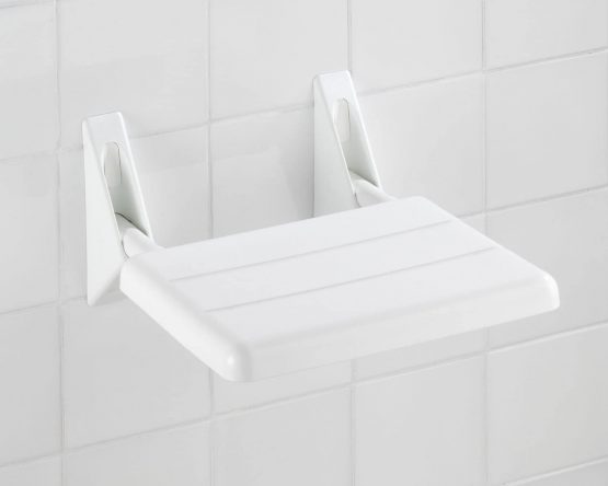 Wenko 17937100 32 x 36 x 19 cm Secura Plastic Folding Shower Seat, White - Image 4