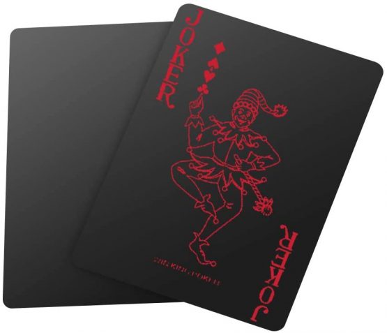 A ANGG Playing Cards ,2 Deck of Cards ,Unique Cool Black Poker Waterproof PVC Plastic Playing Cards , Premium Card Deck Standard Size for Kids & Adults - Image 3