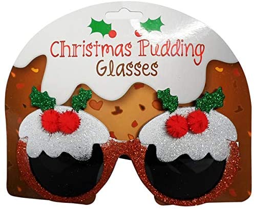 Diabolical Gifts Christmas Pudding Glasses, Mixed, 15.4 x 21 x 5 cm
