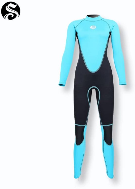 PAWHITS Womens Wetsuit 3mm Thermal Long Sleeve Neoprene Wetsuits Full Length for Diving - Image 2