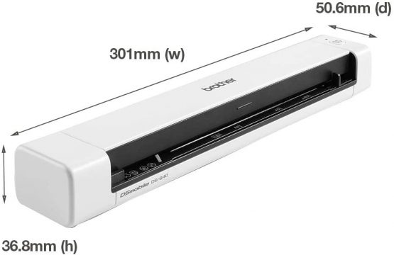 Brother DS-640 Document Scanner, USB 3.0, DSMobile, Portable, 15PPM, A4 Scanner, Includes Micro USB Cable, White - Image 3