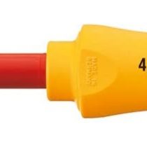 Wiha 4.0 x 100mm Slim Fix VDE Screwdriver Slotted