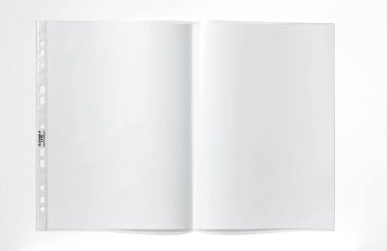 Durable punched pocket A4 extra wide, 240x310 mm, 90my, transparent, 50 pieces 999111197 - Image 4