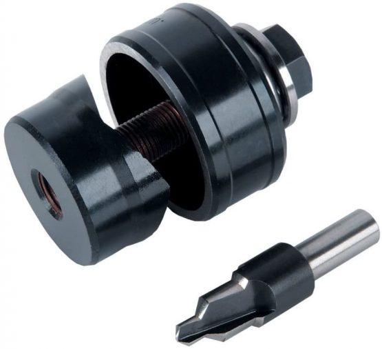 wolfcraft 3762000 Sierra Corona con rodamiento Bolas y Broca para grifos de agua Pack 1