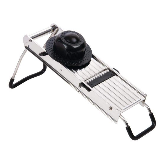 Vogue Mandoline 135X400mm Stainless Steel Slicer Cutter Peeler Chopper Kitchen - Image 4
