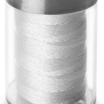 IBILI Kitchen String 6 m with Dispenser, Rayon, White/Transparent/Grey, 4 x 4 x 8 cm