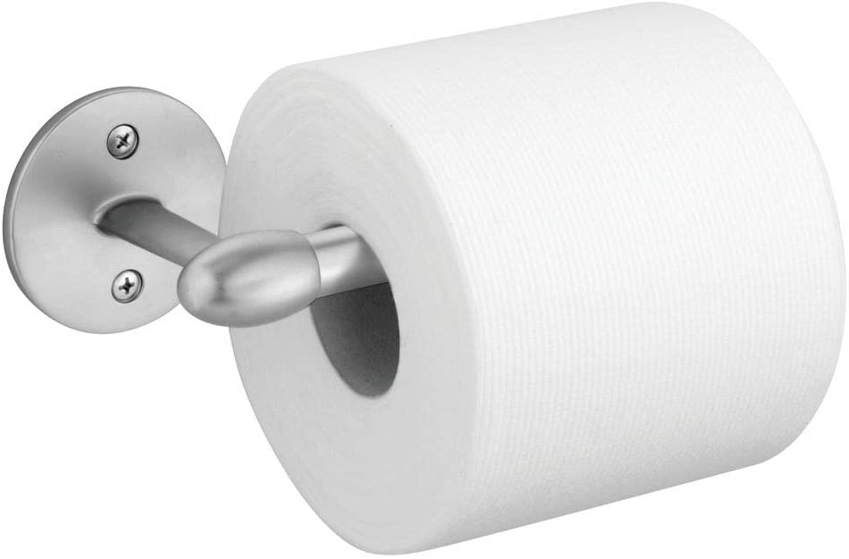 mDesign Wall Mounted Toilet Roll Holder Toilet Paper Dispenser