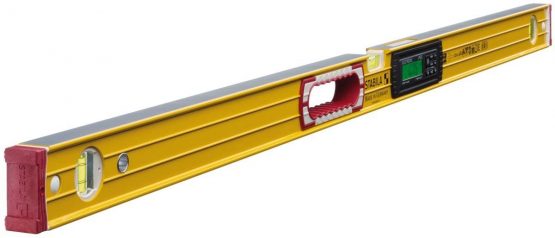 Stabila 196-2 Electronic Spirit Level IP65 3 Vial 17673 122cm, Yellow/Black