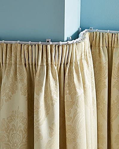 C2B 500cm Plastic Curtain Track, Strong, Bendable Track, (196") Bay & Straight Windows, Wall & Ceiling Mounted - Image 2