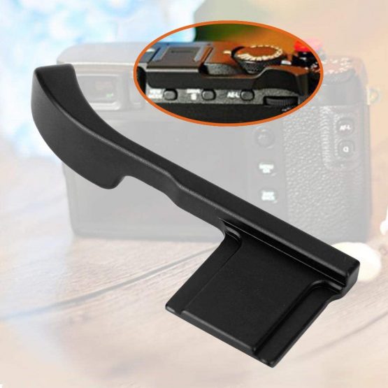 Thumb Up Grip, Metal Camera Grip,X-E3 Aluminum Alloy Hot Shoe Thumb Up Hand Grip for Fuji X-E3 X-E2S Camera(black) - Image 2