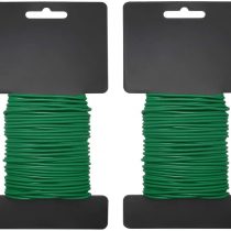 Shintop Garden Plant Ties, Garden Wire for Climbing Plants Heavy Duty Green Wire for Gardening, Home, Office (2pcs, 26.2 Feet)