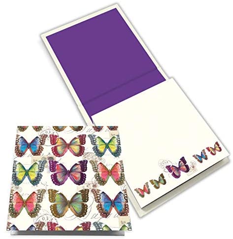 Quire Memo Block - Butterflies - 200 Pages - Size 115mm x 115mm