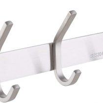 KES Rustproof Coat Rack Wall Mounted Stainless Steel 3-Hook Towel Hook Hook Rack Hook Rail Rust Resistant Brushed Finish AH203H3-2
