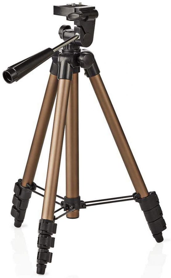 Invero® Lightweight Aluminium Travel Camera Video Tripod features 3-Way Pan and Tilt Head, 4-Level Extendable Legs and a Carry Bag - Max Height 105cm - Image 3