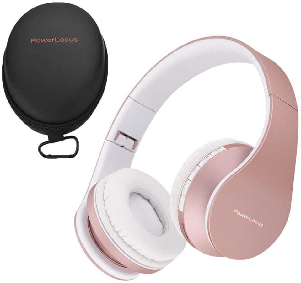 PowerLocus Wireless Bluetooth Over-Ear Stereo Foldable Headphones