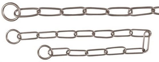 Long Link Choke Chain, stainless steel, 50 cm/3.0 mm - Best Quality - Image 2