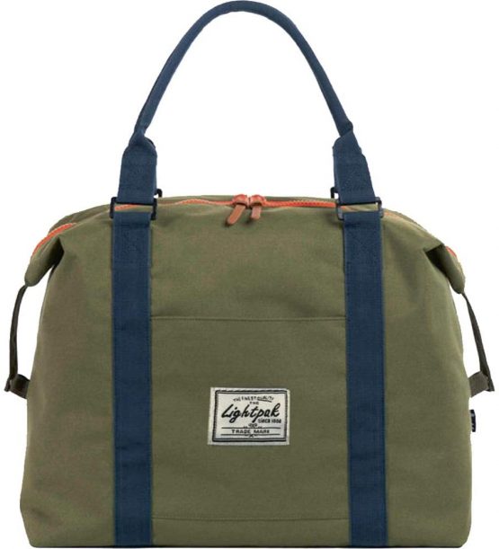 Lightpak Damentasche SWEETBOX, Damen Handtasche aus Polyester, Henkeltasche mit separatem Handyfach Gym Tote 36 Centimeters Green (Grün)