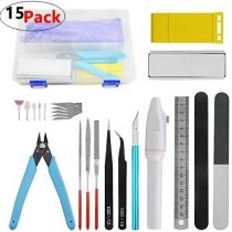 WMYCONGCONG 15 PCS Gundam Modeler Basic Tools Craft Set for Professional Model Assemble Building Repairing Fixing