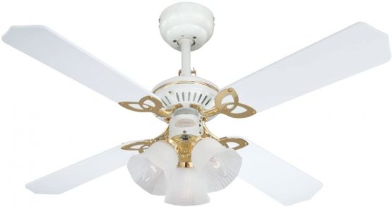 Westinghouse Princess Trio 105 cm/ 42-inches Ceiling Fans, White-White Cane/ White - Image 2