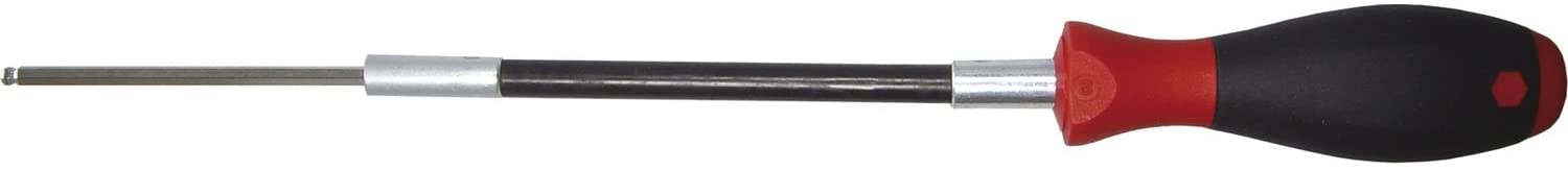 WIHA pin Wrench Hexagonal Flexible Shaft, 4 x 340 mm, 1 Piece, 23160, Chrome