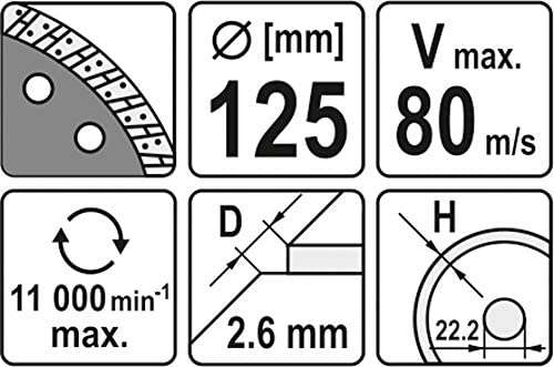 YATO YT-6023 - Diamond Disc "Turbo" - 125mm - Image 3