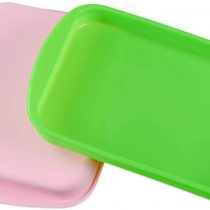 Silicone Bread and Loaf Tins，MKNZOME Square Silicone Non Stick Baking Tray Cake Bakeware Baking Moulds Pan for Cakes,Loaves, Breads, Pie, Pancakes, Pizza and Lasagna,Pack of 1