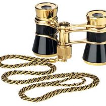 Eschenbach glamour black 3x25 opera binoculars for adults with chain
