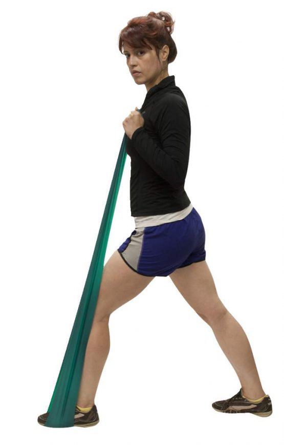 Resistance band LATEX-free / training band / gymnastics band - 5.5 m - green (medium) - Image 2