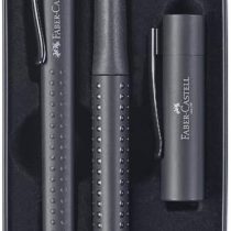 Faber-Castell Grip Edition Fountain Pen and Ballpoint Pen Set - All Black