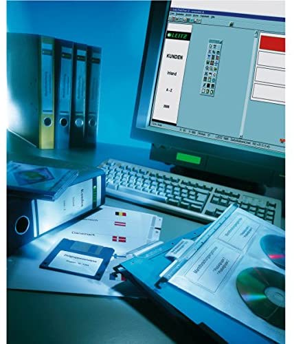 Leitz PC Printable Self Adhesive Spine Labels for Standard 80 mm Lever Arch Files, Wide and Short, 61.5 x 192 mm, Paper - Image 2