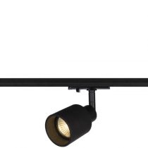 SLV 1-Phase Puri, LED spot, Spotlight, Ceiling, Track System, Indoor Lighting / GU10 10W Black, Aluminium, 10 W