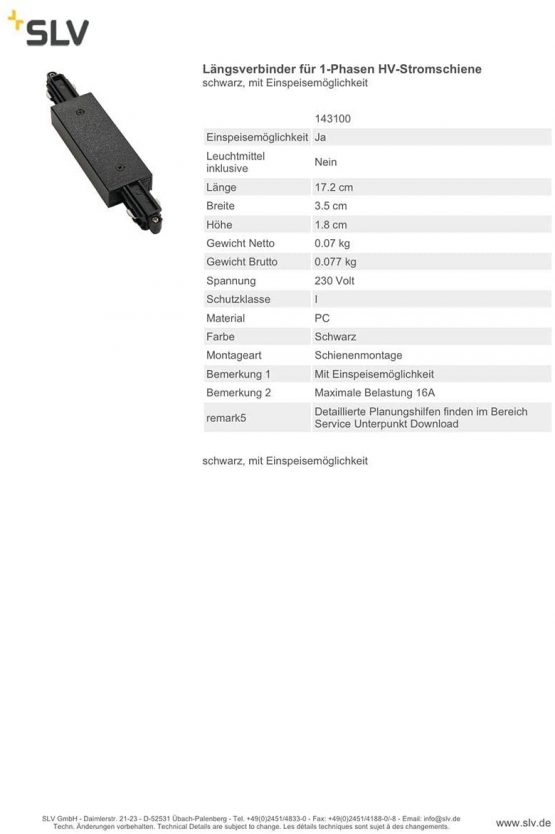 SLV Longitudinal Connector for Single Phase HV-busbar, Black, with Feed Capability, Metal - Image 2