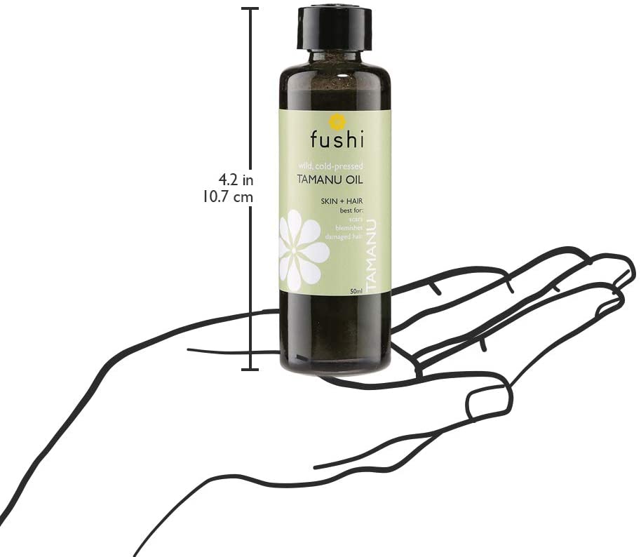 Fushi Wellbeing Organic Tamanu Oil Fresh-Pressed, Antioxidant & Vitamin E, Best for Scars Blemishes, Damaged Hair - Image 3